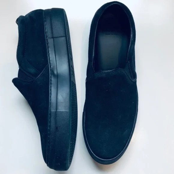 Moncler Suede Slip On Platform Sneakers - Picture 2 of 5